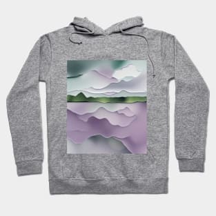 Abstract Lavender Fields Hoodie